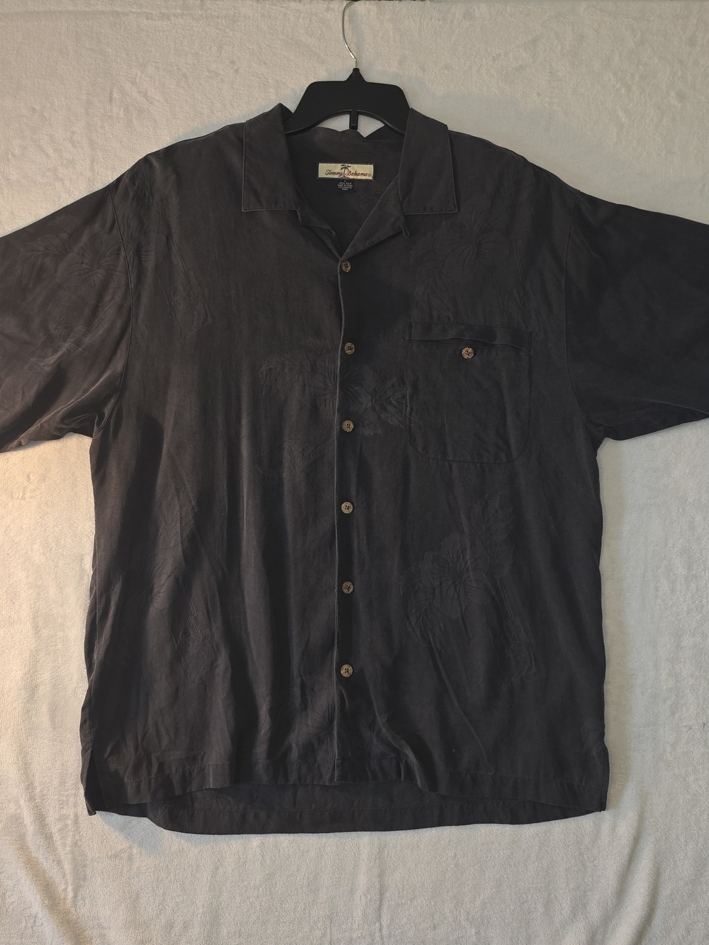 Tommy Bahama 100% Silk Mens Button-up Shirt Size Large